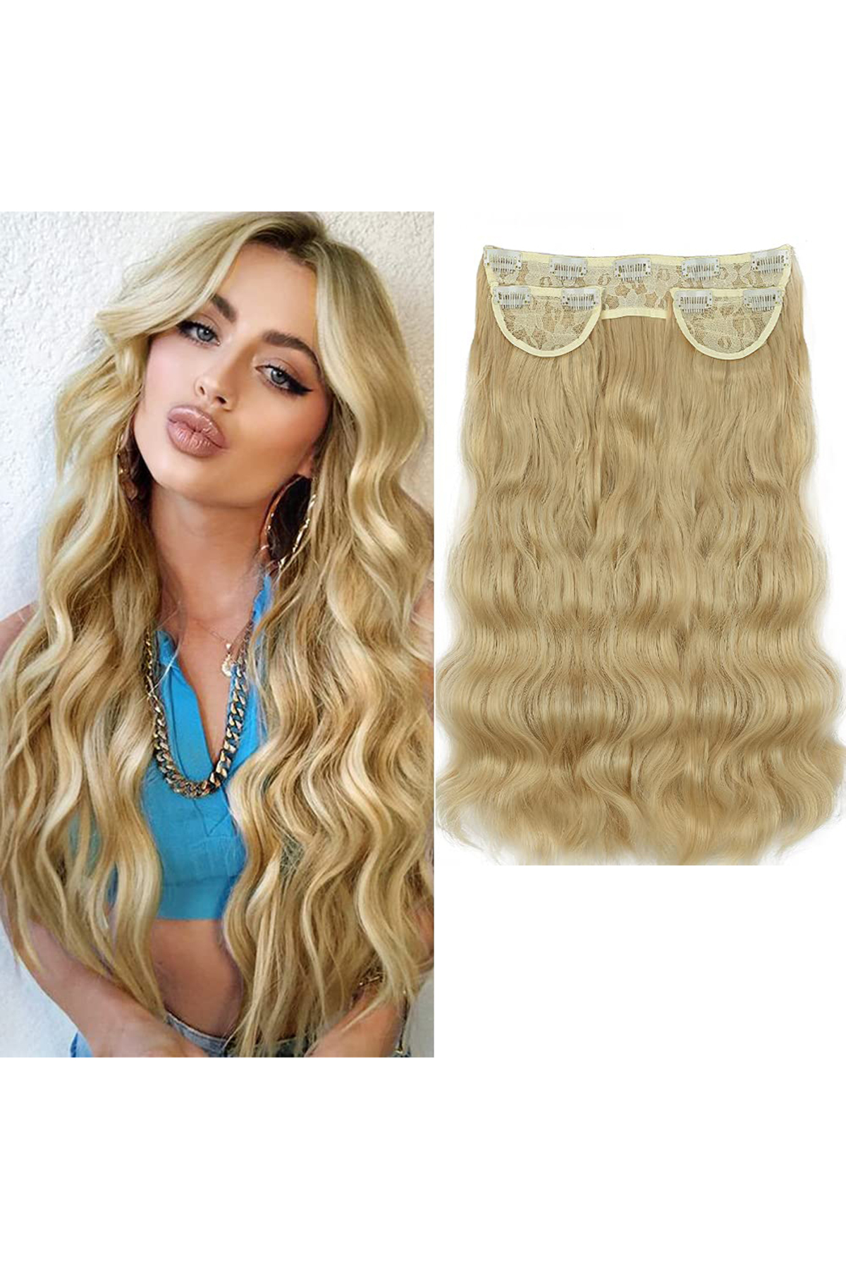 PLATİN Sarısı Afro Dalgalı – 65cm 190 gr. FİBER SENTETİK Çıt Çıt – Renk No:613