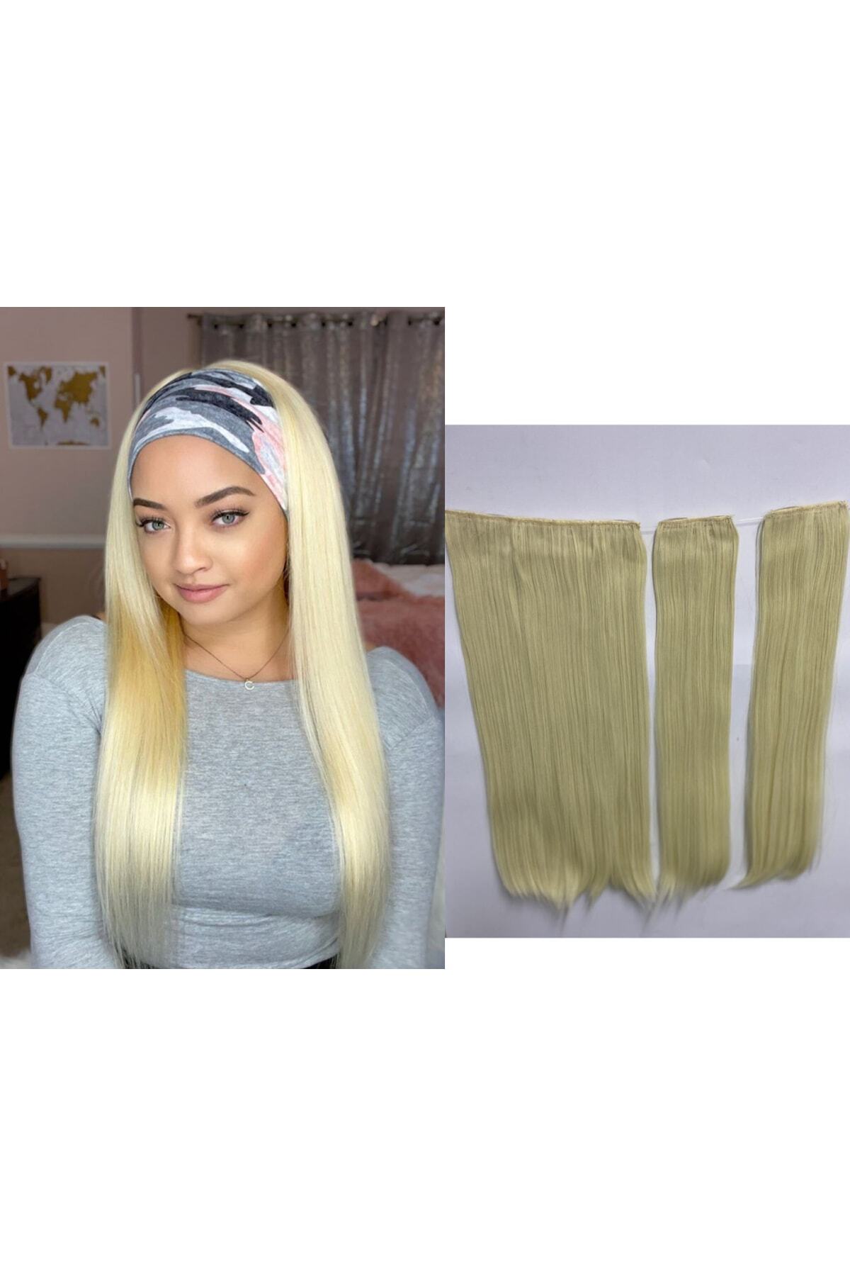 Platin Sarısı Düz – 70cm 190 Gr. Fiber Sentetik Çıt Çıt – Renk No:613 - Görsel 3