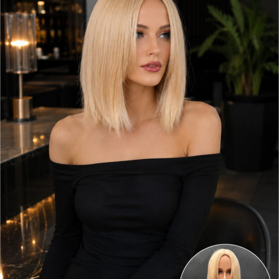 Exclusive Luxury Özel Üretim Kahverengi Lila Kısa Küt Kesim Peruk