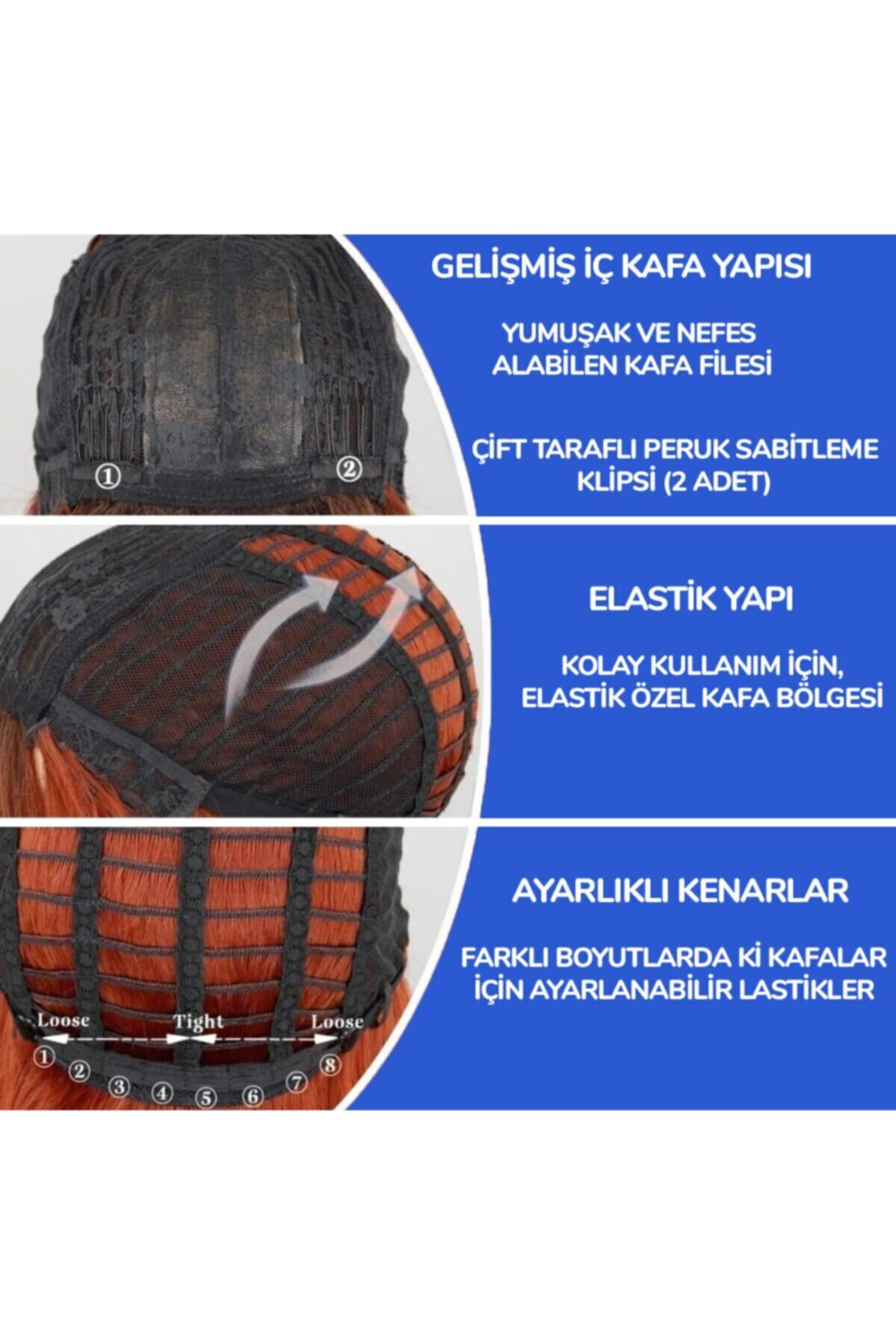Exclusive Luxury Kestane Renk Peruk - Görsel 4